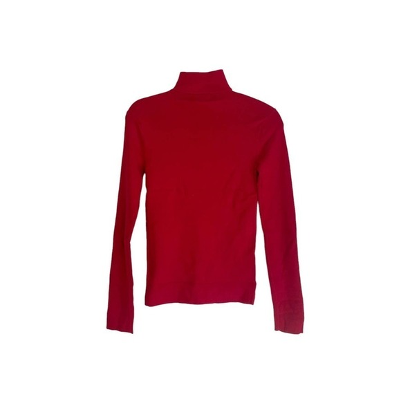 CARMAR Los Angeles Rib-Knit Turtleneck Top Sweater Red Women's Size S NWT - Picture 5 of 11